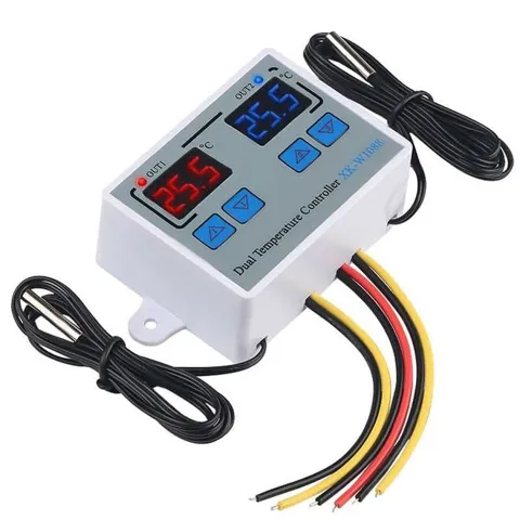 XK-W1088 İkili Dijital Sıcaklık Kontrollü Termostat - 24V/DC 240W