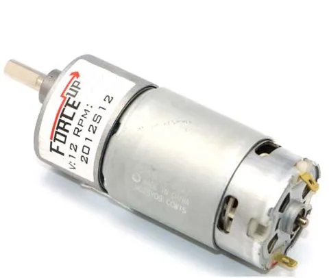 Proton 12V 10 RPM 37mm Redüktörlü Dc Motor
