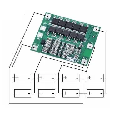 4S 40A BMS 18650 Lityum Pil Şarj Koruma Devresi - 16.8V - Balanssız