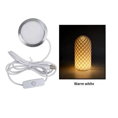 3D Baskı Modeli 5V USB LED Lamba Kiti - Gün Işığı - Beyaz Kablolu