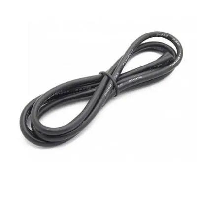 10 AWG Silikon Kablo Siyah - 1 Metre