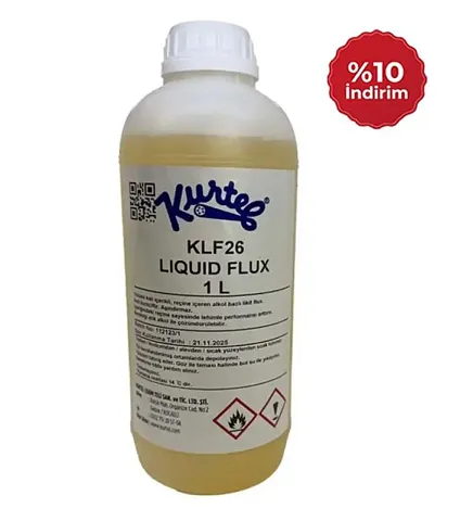 Kurtel KLF-26 Reçineli Sıvı Flux Lehim Suyu 1 lt