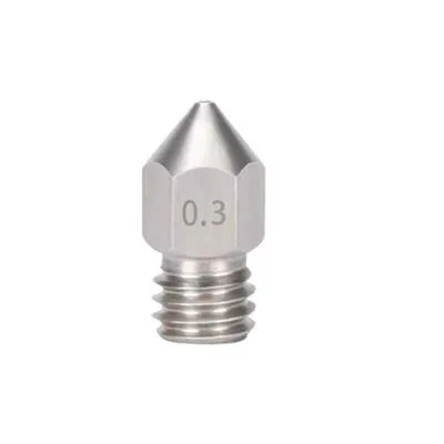 0.3mm Mk8 Çelik Nozzle - Creality Ender 3 V2/Ender 3 Pro/CR10 Uyumlu