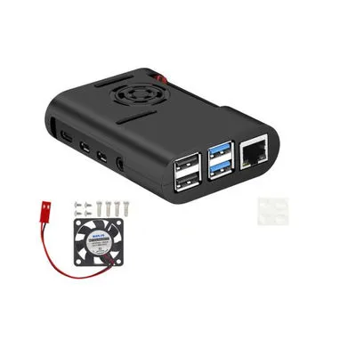 Raspberry Pi 4 Model B Soğutma Kutusu - Siyah