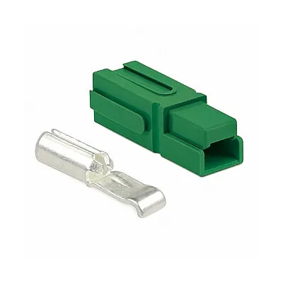 Tekli 75A 600V Anderson Power Akü Soketi - Yeşil