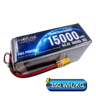 44,4V 12S 15000mAh 15C Solid State Lipo Batarya