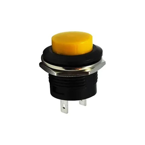 16mm Plastik Basmalı Buton Sarı