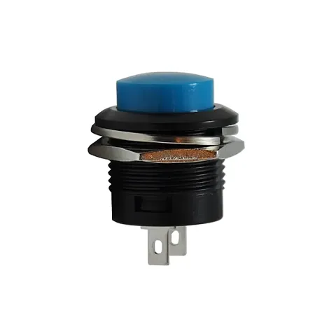 16mm Plastik Basmalı Buton Mavi