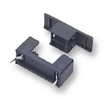 PCB Tip Sigorta Yuvası 20mm - Siyah ( Kapak Dahil )