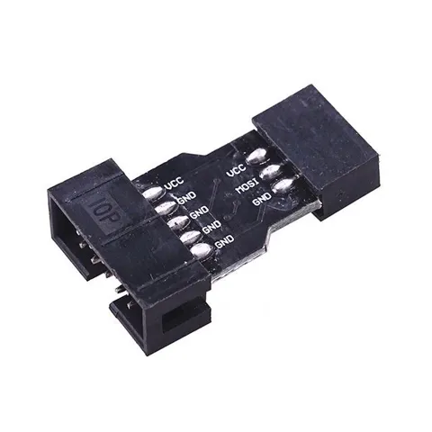 AVRISP USBASP STK500 için 10 Pini 6 Pine Dönüştürücü Kartı