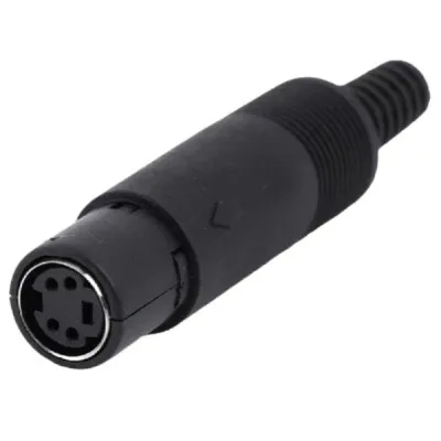 4 Pin Dişi Mini DIN Konnektör