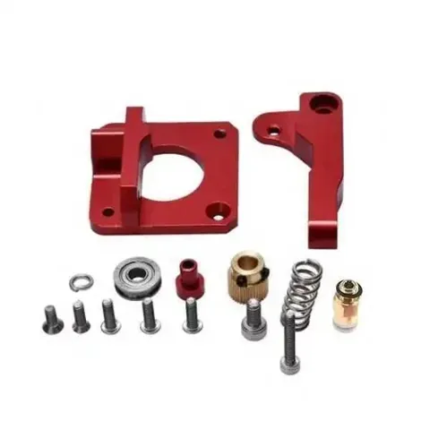 MK8 Alüminyum Extruder Blok Seti Kırmızı- Sağ El -1.75mm