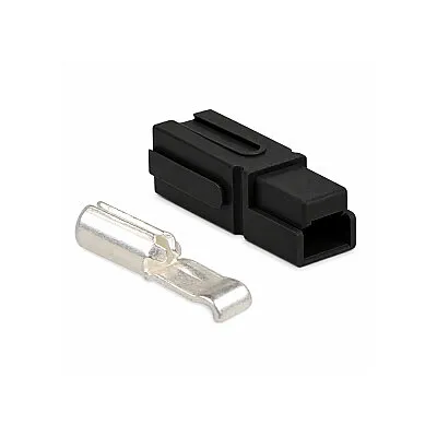 Tekli 30A 600V Anderson Power Akü Soketi - Siyah