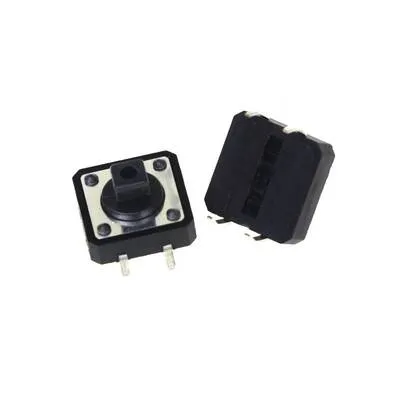 12x12x7.3mm Siyah Push-Tact Buton - 4 Pin