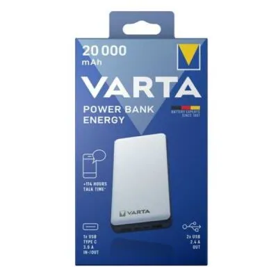 Varta Energy 4 Portlu Powerbank (Taşınabilir Şarj Cihazı) - 20000mah