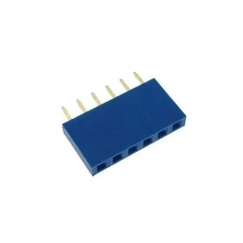 1x6 Pin Dişi Header - Mavi