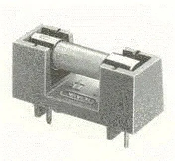 Sigorta Yuvası TK79 - 5x20,  Plastik, Kapaksız, Gri