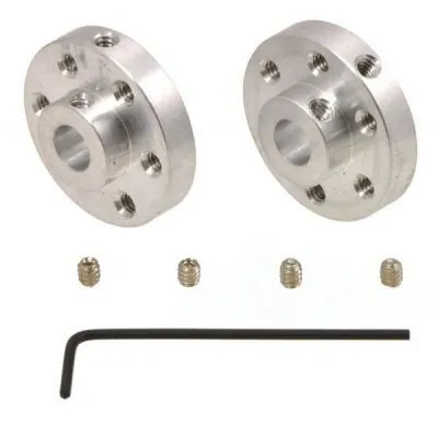 6 mm Motor Bağlantı Elemanı Çifti (M3 Sabitleme Vida Delikli) - PL-1999