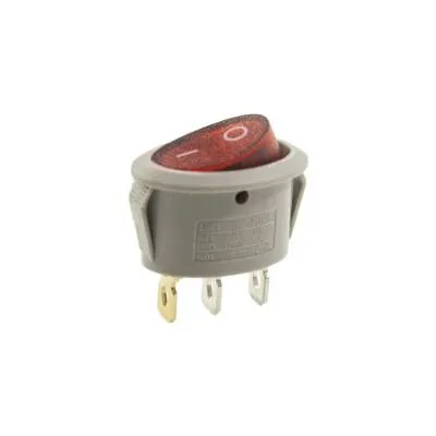 RS601 Oval Işıklı On/Off Anahtar 3 Pin