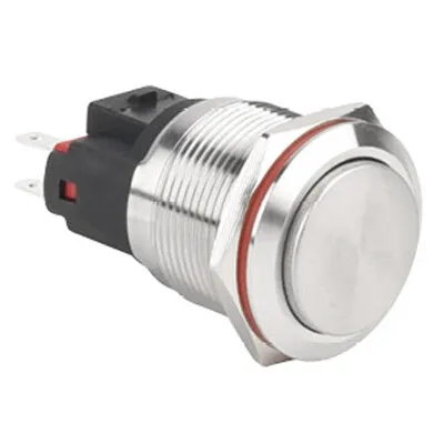 WD22E-G1 22mm Çıkık Yaylı Metal Buton