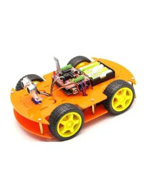 Jsumo Robomod 4WD Arduino Bluetooth Kontrollü Turuncu (Demonte)