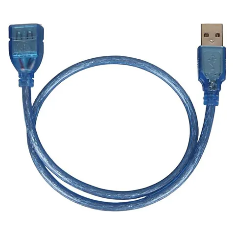 Powermaster PM-8608 Şeffaf Mavi 50 cm USB 2.0 Uzatma Kablosu