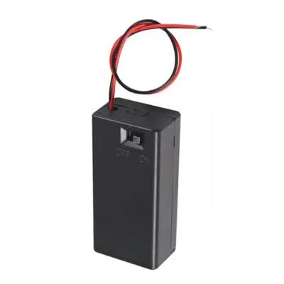 9V Pil Yuvası Kapaklı-Anahtarlı