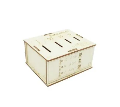 Wood-Kit STEM DIY Paralarımızı Tanıyalım Biriktirelim Üretim Kiti