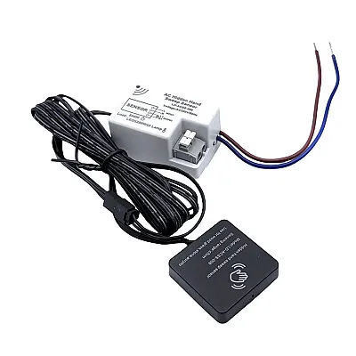 LD-ACSS-008 AC 220V Gizli Montajlı Temassız El Algılama Dolap Aydınlatma Sensörü - Siyah