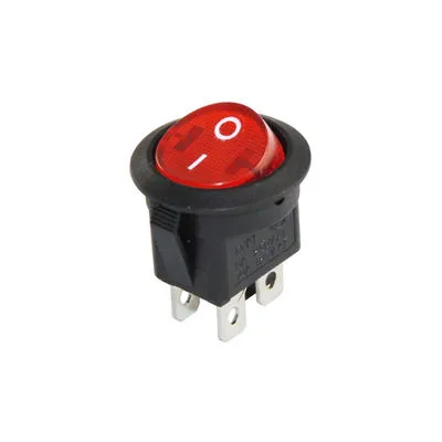 DC131-4 P On/Off Anahtar 220V 20mm Işıklı Yuvarlak