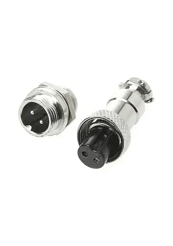 16mm GX16 Havacılık Konnektörü Fiş ve Soket Set 2 Pin
