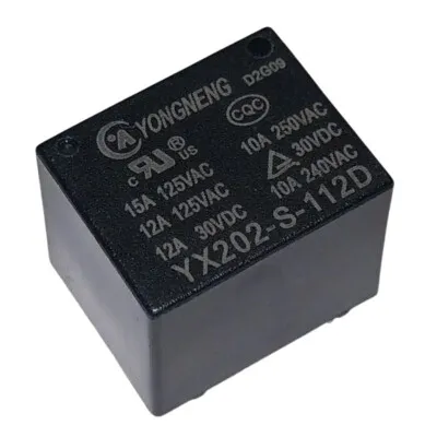 YX202-S-112D 12V 10A Röle 5-Pin