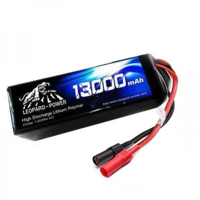 Leopard Power 14.8V 4S Lityum Polimer Lipo UAV & Multirotor Dron Bataryası - 13000mAh, 25C