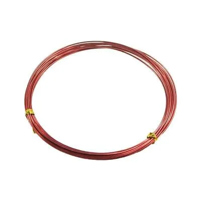 Kırmızı Tasarım Teli 3m - 1mm Alüminyum Tel