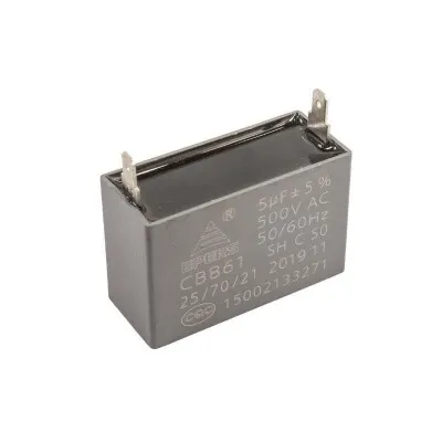 CBB61 5uF 500VAC Kutulu Kondansatör