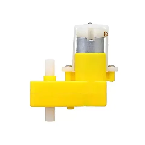6V 200RPM L Tip Redüktörlü DC Motor - Çift Şaft
