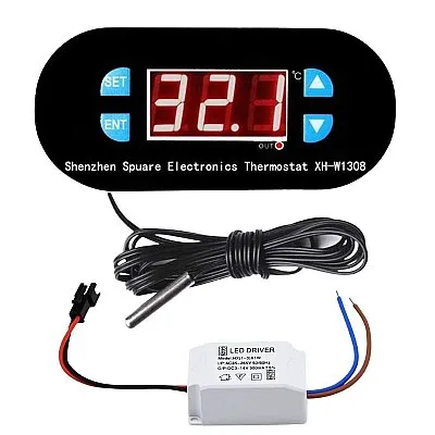 Röle Çıkışlı Dijital Termostat 220V Sıcaklık Kontrol Cihazı XH-W1308