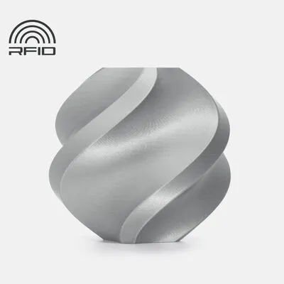 Bambu Lab PLA Basic Filament - Gümüş Gri - 1 Kg