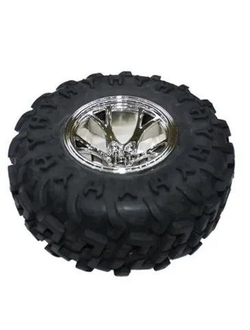 Büyük Arazi Tekerleği 125 mm x 58 mm - Gümüş