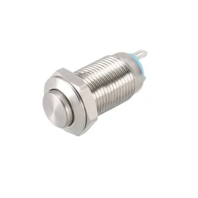 12mm Işıksız Metal Yaylı Buton 2P