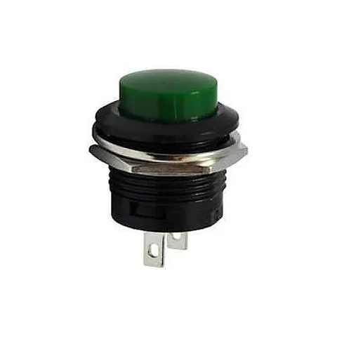 16mm Plastik Basmalı Buton Yeşil