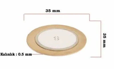 Piezo Disk Element - 35 mm Çap