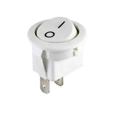 IC-133A Yuvarlak Işıksız Anahtar ON-OFF 2P