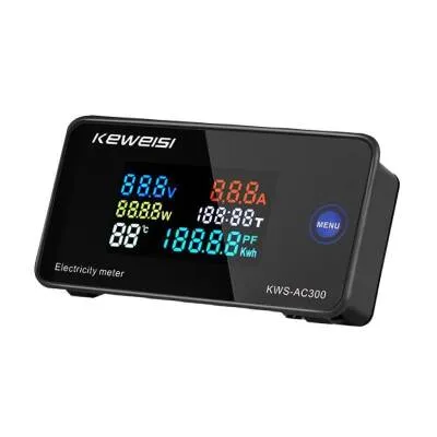Dijital AC 50-300V 20A Voltmetre Ampermetre