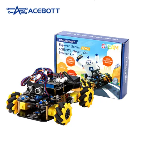 Acebott ESP32 Omni Tekerlekli Akıllı Robot Araba Başlangıç Seti - QD001