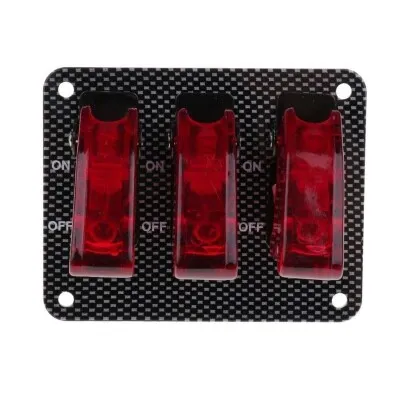 3'lü ON-OFF Toggle Switch Panel
