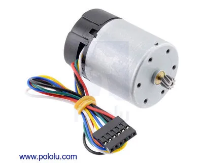 64 CPR Enkoderli 37D mm Metal Motor  ( Redüktörsüz , Helikal Pinion ) PL-4750
