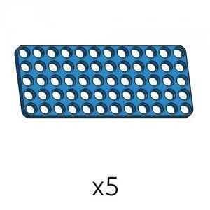 Plate (SPD-5b12(B)) | Robotis DREAM Uyumlu Plaka - MAVİ | 5 Adet