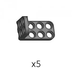 Bracket-Dual-L (SPL-2b3(K)) | Robotis DREAM Uyumlu Braket | 5 Adet
