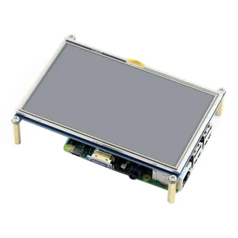Waveshare Raspberry Pi 5 İnch Dokunmatik LCD Ekran - 800×480